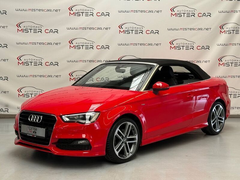Rot Gebraucht 2016 Audi A3 Cabriolet S-Line Cabrio | 20.890 € (Fairer Preis) - Bild 1/4