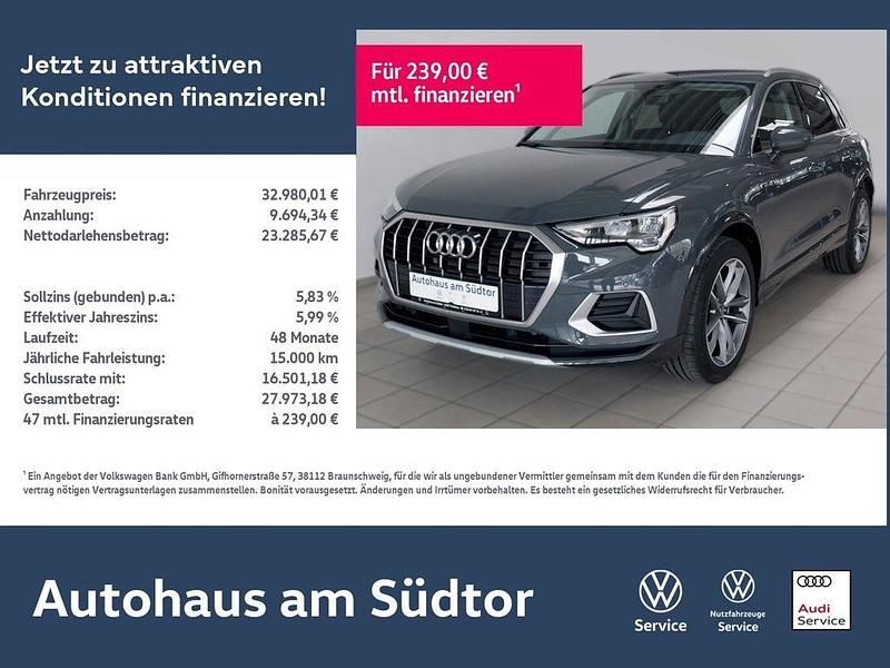 Gebraucht Audi Q3 Advanced Plus 150 PS (110 kW) 2023 Nanograu metallic (metallic) SUV