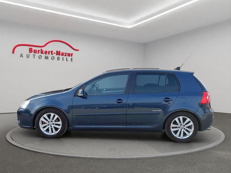 Gebraucht VW Golf VI United 102 PS (75 kW) 2008 Blau Kleinwagen