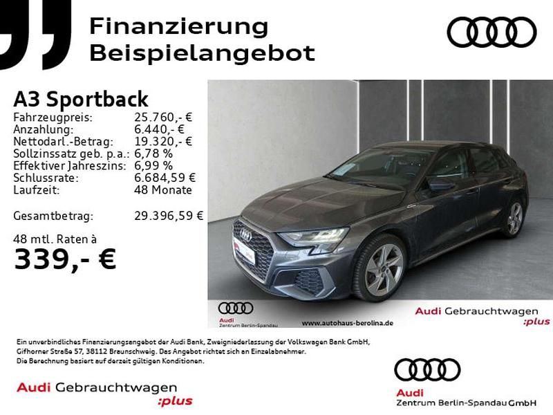 Gebraucht Audi A3 S-Line 204 PS (150 kW) 2022 Daytonagrau perleffekt Limousine