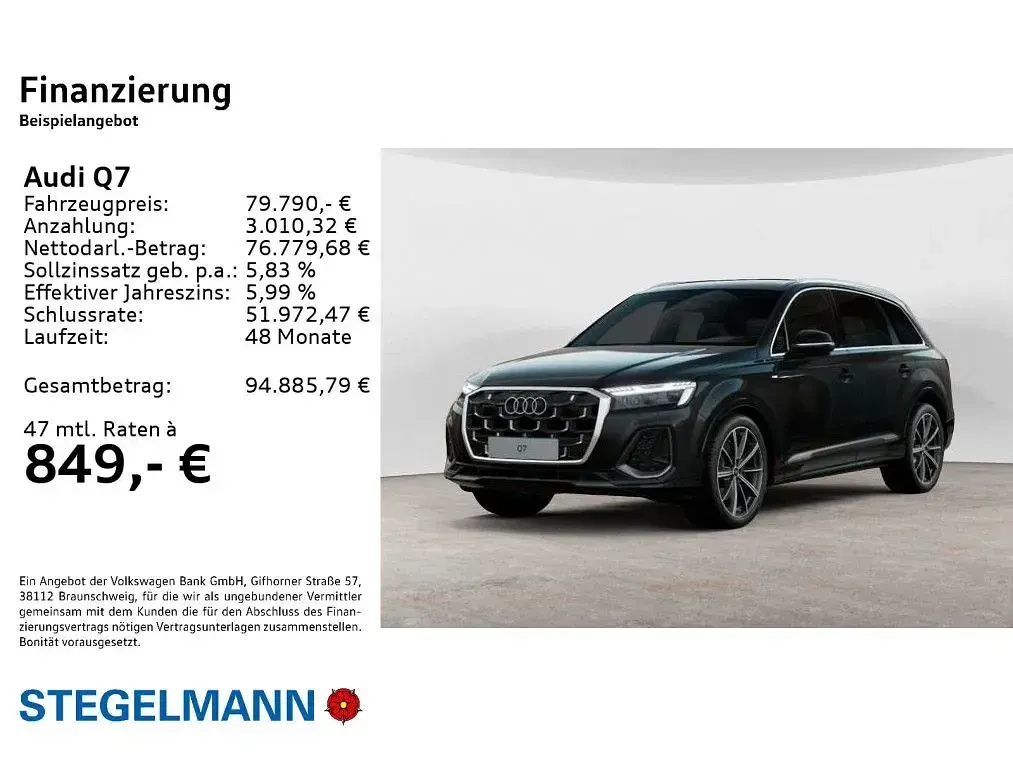 Gebraucht Audi Q7 S-Line 286 PS (210 kW) 2025 Schwarz SUV