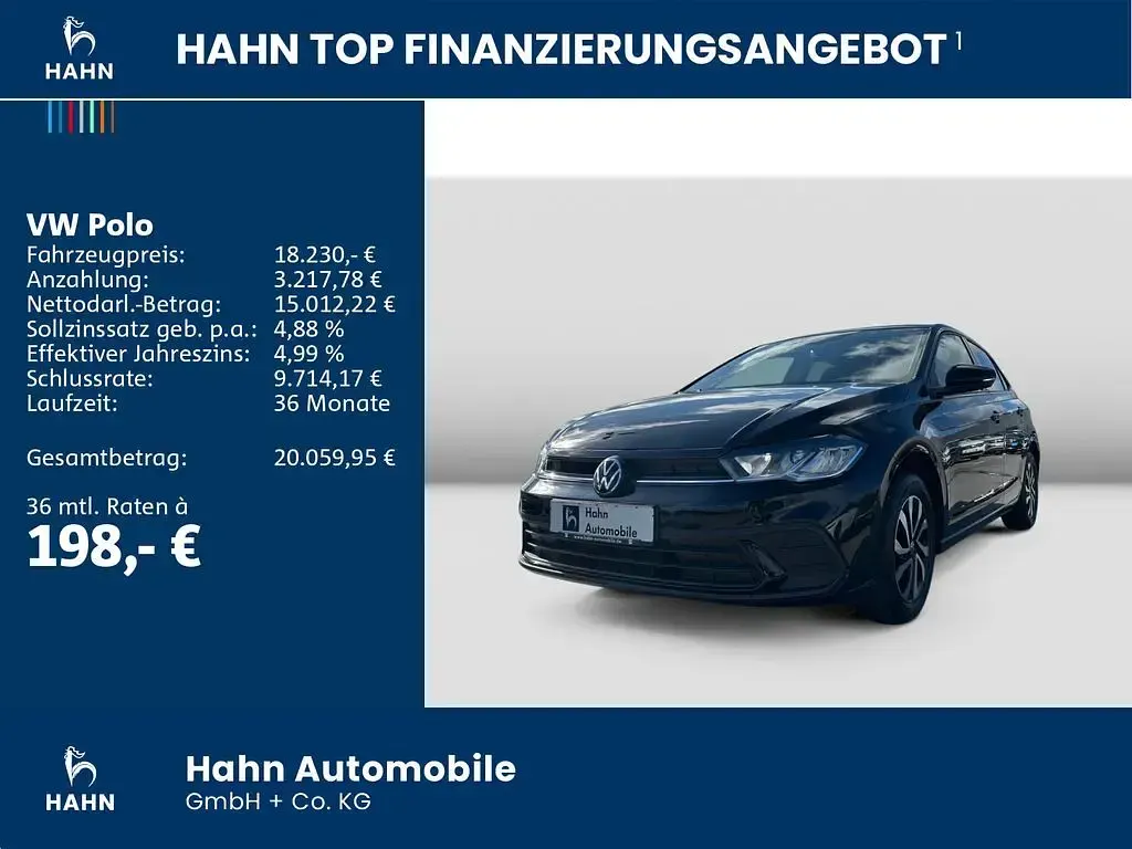 Occasion VW Polo Active 95 ch (69 kW) 2023 Noir Citadine