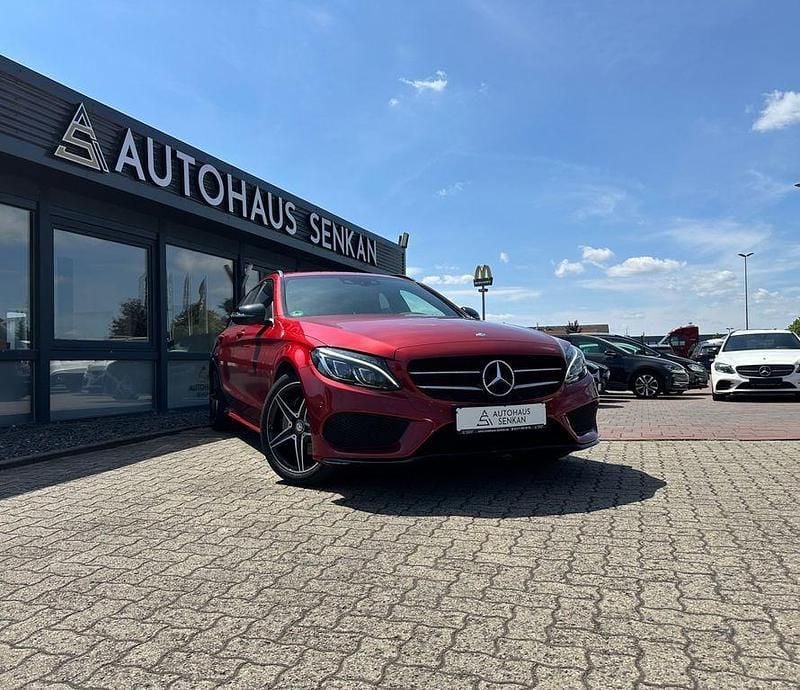 Rot Gebraucht 2016 Mercedes C220 AMG line Kombi | 18.490 € (Etwas zu teuer) - Bild 1/4