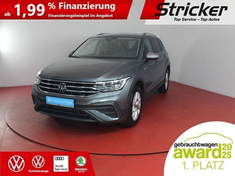Platinum grey metallic Gebraucht 2024 VW Tiguan Allspace Life SUV | 33.950 € (Superpreis) - Bild 1/2