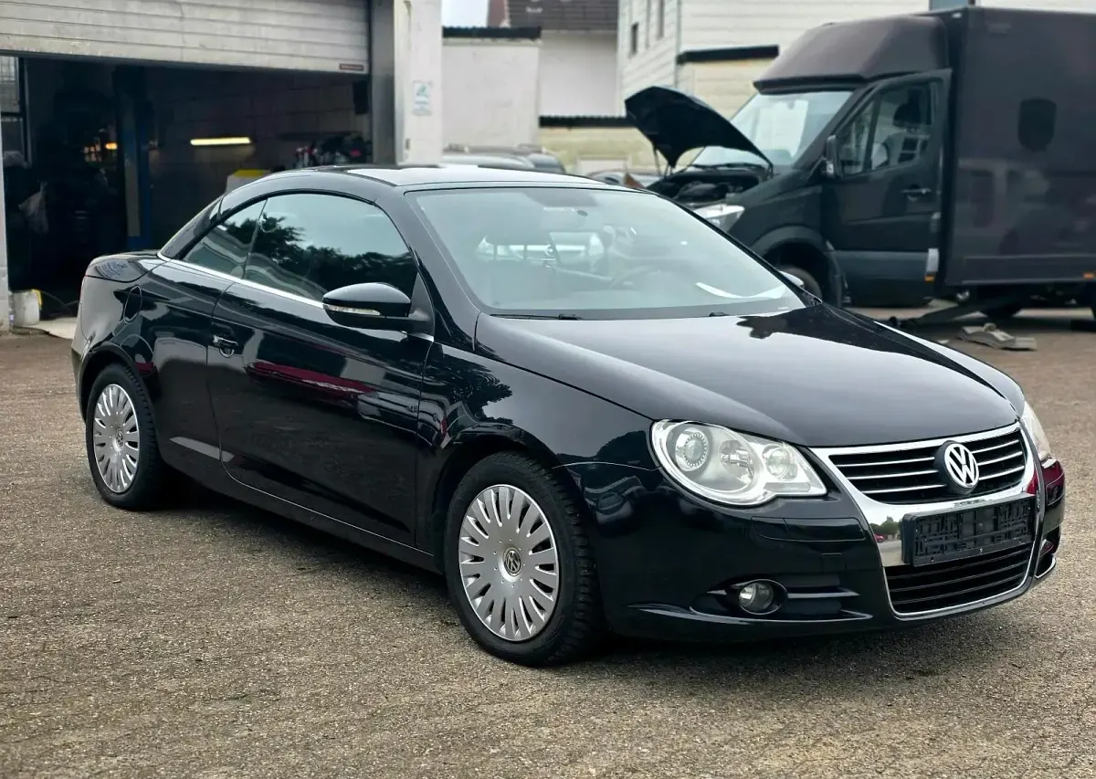 Brugt VW Eos Sport 122 HK (89 kW) 2009 Sort Cabriolet