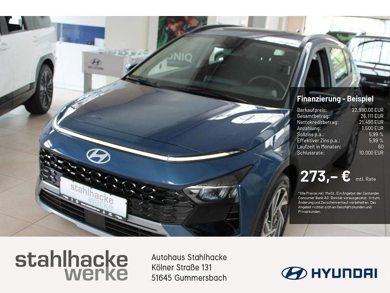 Blau Neu 2025 Hyundai Bayon Trend SUV | 22.990 € (Fairer Preis) - Bild 1/4
