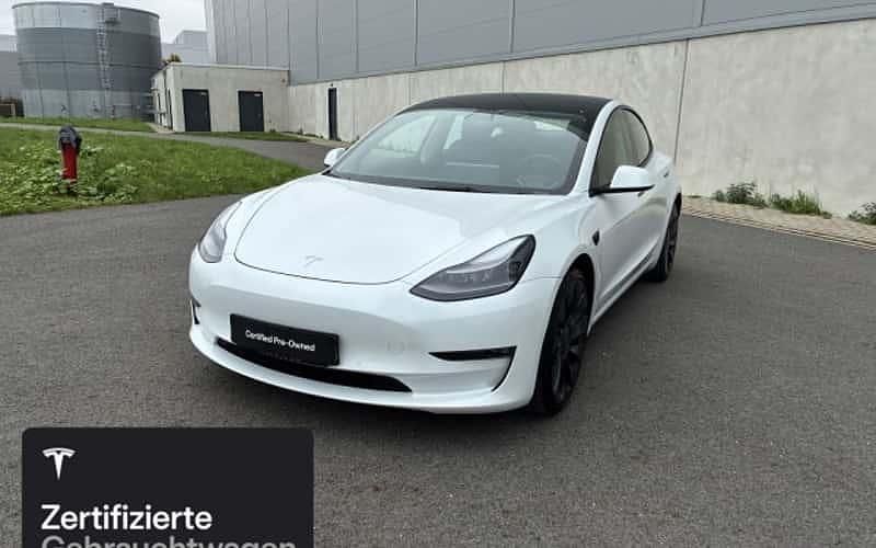 Weiß Gebraucht 2021 Tesla Model 3 Performance Limousine | 30.000 € (Fairer Preis) - Bild 1/4