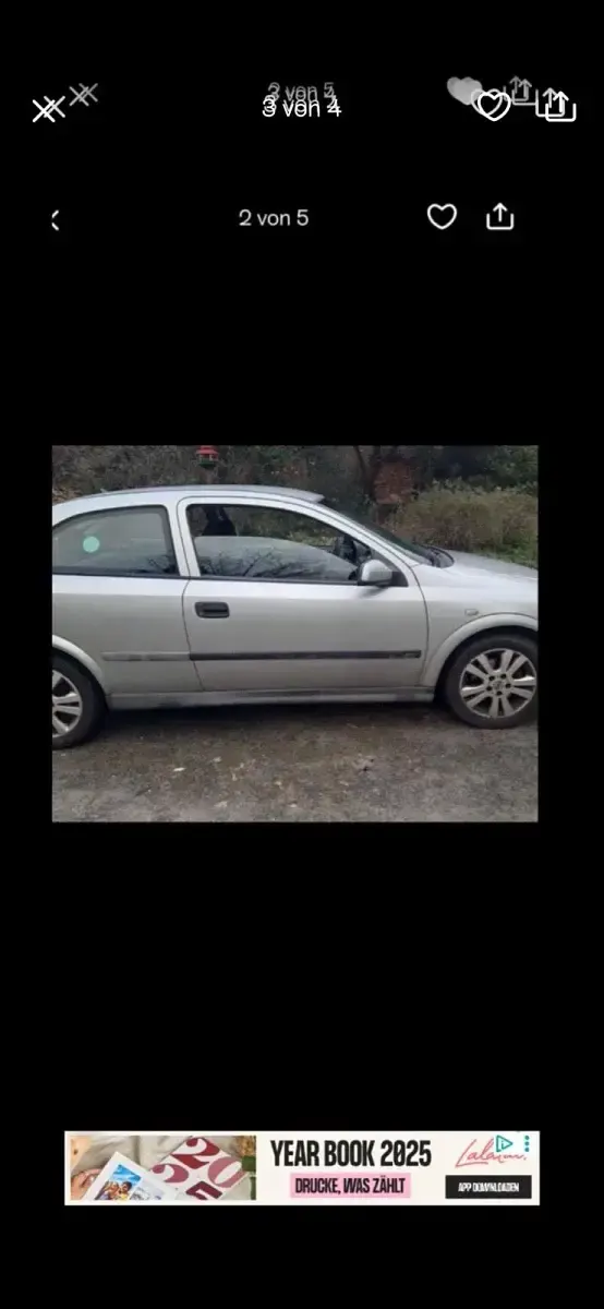 Usata Opel Astra 131 CV (96 kW) 2001 Argento Coupé