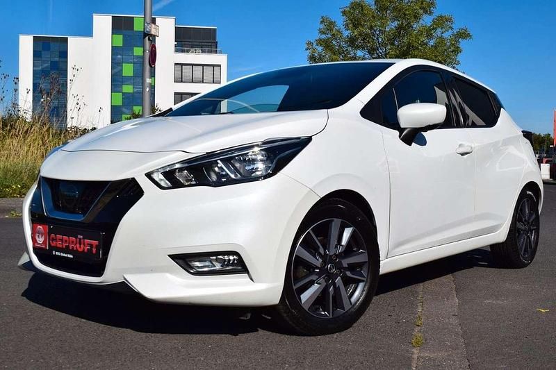 Weiß Gebraucht 2018 Nissan Micra Tekna Kleinwagen | 7.900 € (Superpreis) - Bild 1/4