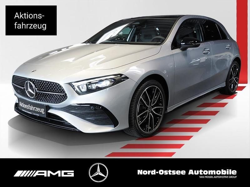 Metalliclack hightechsilber Gebraucht 2025 Mercedes A250 AMG Limousine | 49.998 € - Bild 1/4