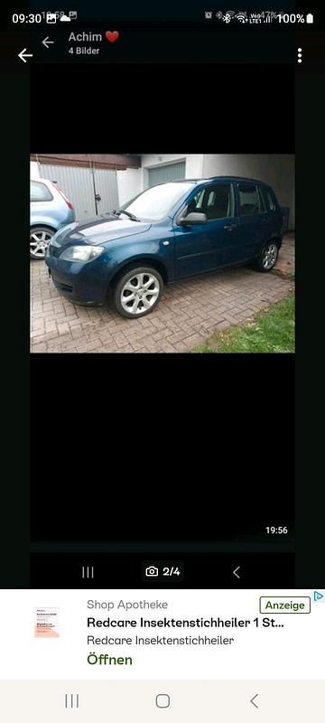 Gebraucht Mazda 2 80 PS (58 kW) 2003 Blau Kleinwagen