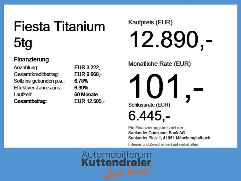 Gebraucht Ford Fiesta Titanium 101 PS (74 kW) 2019 Frostweiß Kleinwagen