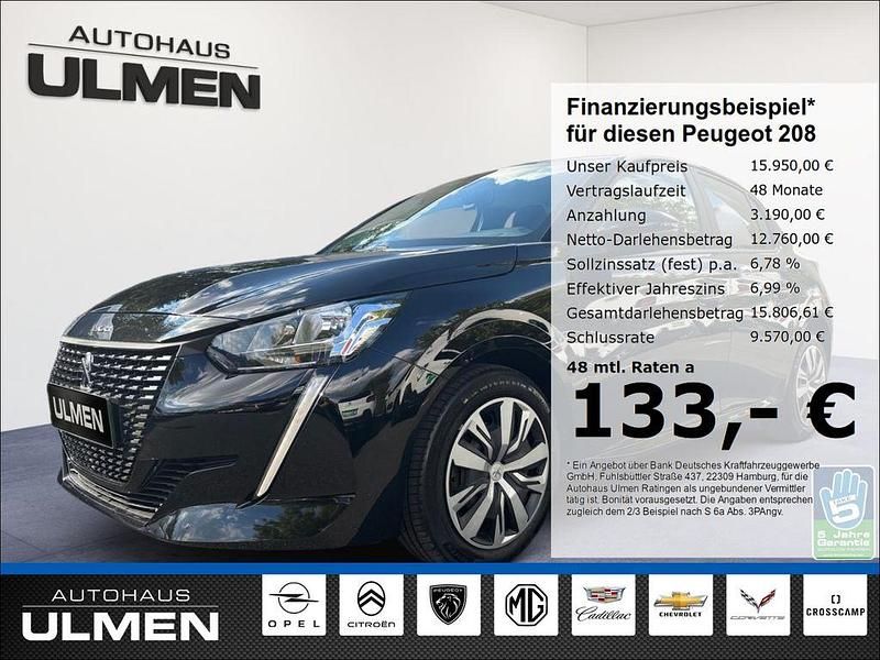 Schwarz Gebraucht 2023 Peugeot 208 Active Kleinwagen | 15.950 € (Fairer Preis) - Bild 1/4