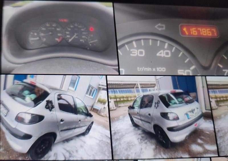 Silber Gebraucht 2000 Peugeot 206 Kleinwagen | 500 € - Bild 1/3