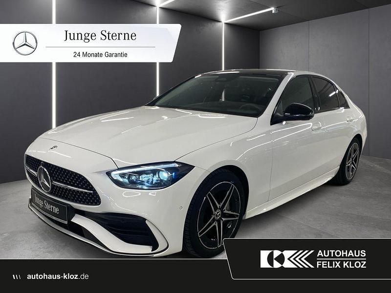Weiß Gebraucht 2024 Mercedes C300 AMG Limousine | 50.900 € (Teuer) - Bild 1/4