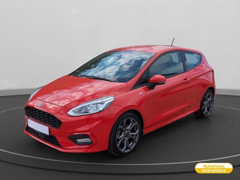Rot Gebraucht 2018 Ford Fiesta ST-Line Kleinwagen | 12.997 € (Fairer Preis) - Bild 1/2