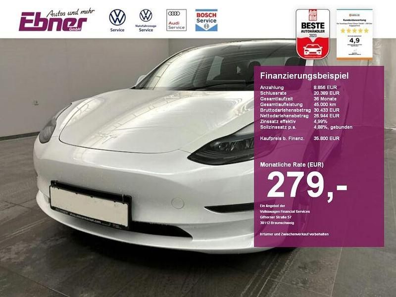 Sonderlackierung perlweiß Gebraucht 2023 Tesla Model 3 Long Range AWD Limousine | 35.800 € (Fairer Preis) - Bild 1/4