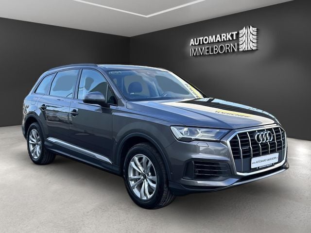 Grau samuraigrau metallic metallic Gebraucht 2021 Audi Q7 S-Line SUV | 47.950 € (Superpreis) - Bild 1/2