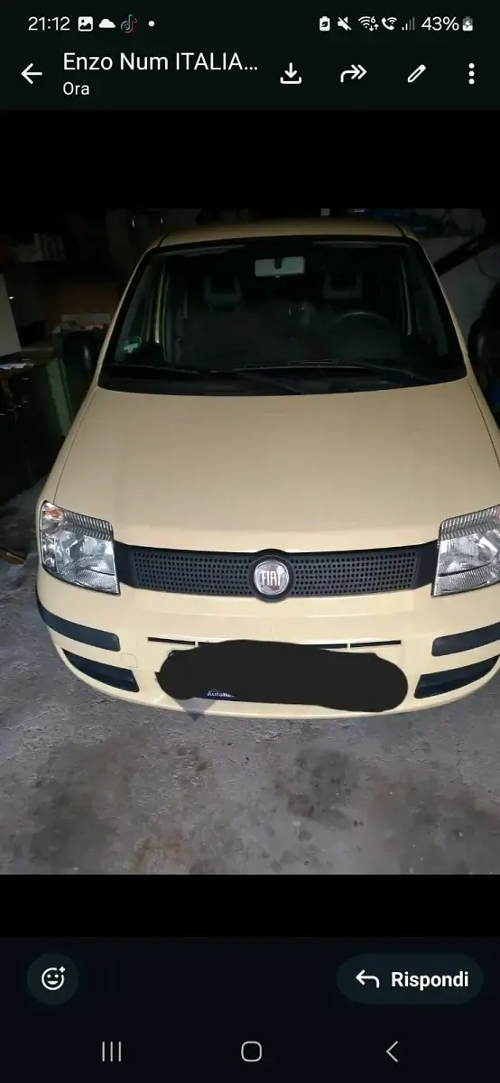 Gebraucht Fiat Panda 2007 Gelb Kleinwagen