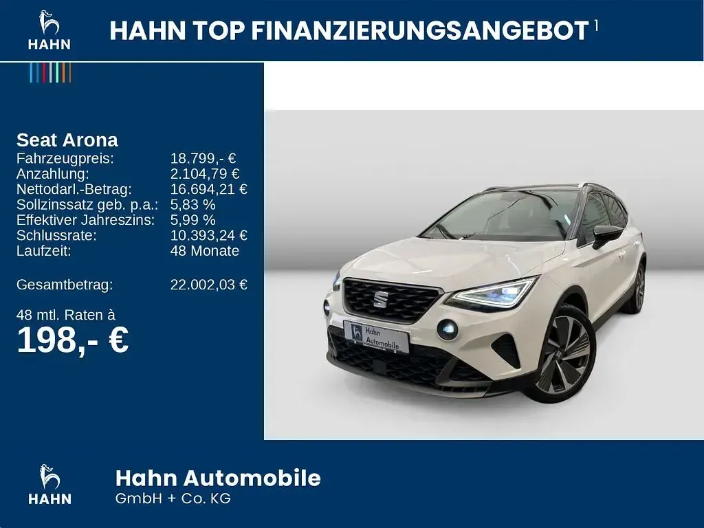 Gebraucht Seat Arona Beats 150 PS (110 kW) 2022 "candy" weiss SUV