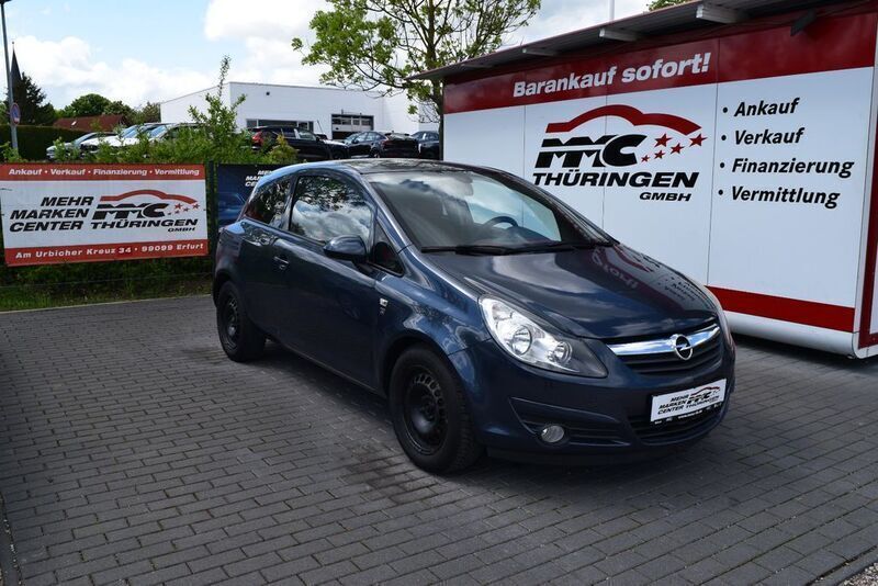 Blau Gebraucht 2010 Opel Corsa Edition Kleinwagen | 1.490 € (Superpreis) - Bild 1/4