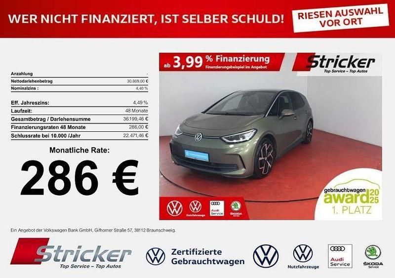 Dark olivine green metallic Gebraucht 2023 VW ID.3 Pro Kleinwagen | 30.869 € (Fairer Preis) - Bild 1/4