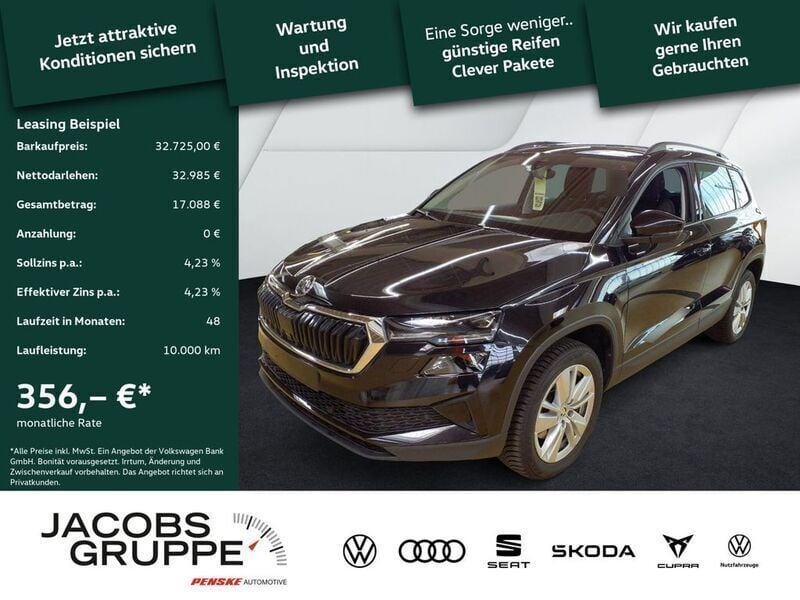 Schwarz Gebraucht 2024 Skoda Karoq Selection SUV | 32.725 € (Fairer Preis) - Bild 1/4