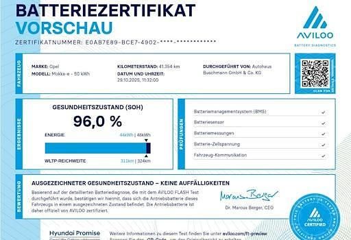 Gebraucht Opel Mokka-e Ultimate 114 kW (156 PS) 2022 Schwarz SUV