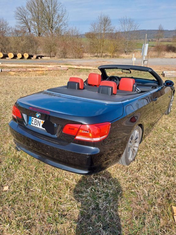 Schwarz Gebraucht 2008 BMW 320 Cabriolet Cabrio | 8.990 € (Superpreis) - Bild 1/4