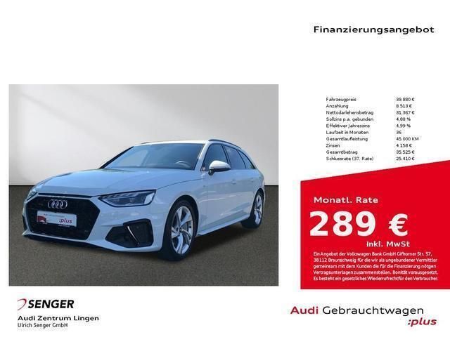 Gletscherweiß metallic Gebraucht 2023 Audi A4 S-Line Kombi | 39.880 € (Guter Preis) - Bild 1/4