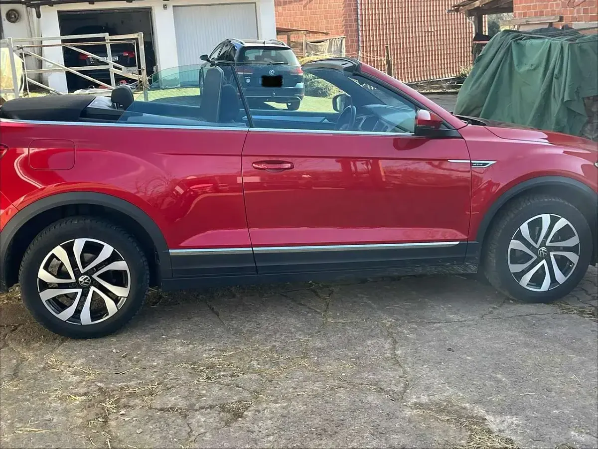 Gebraucht VW T-Roc Cabriolet 110 PS (80 kW) 2021 Rot Cabrio