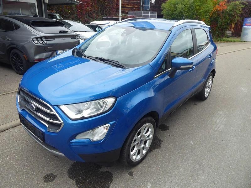 Blau Gebraucht 2021 Ford Ecosport Titanium SUV | 16.900 € (Fairer Preis) - Bild 1/4