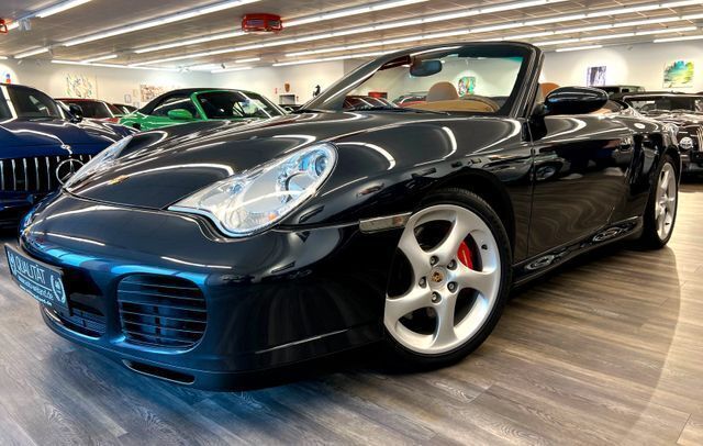 Atlasgrau metallic Gebraucht 2004 Porsche 996 Cabrio | 68.900 € - Bild 1/4