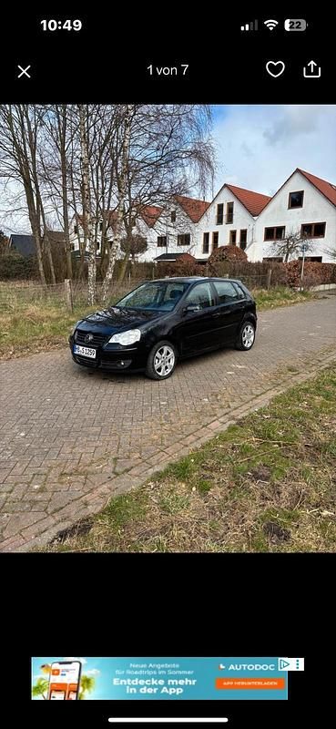 Schwarz Gebraucht 2009 VW Polo Kleinwagen | 3.350 € (Fairer Preis) - Bild 1/4
