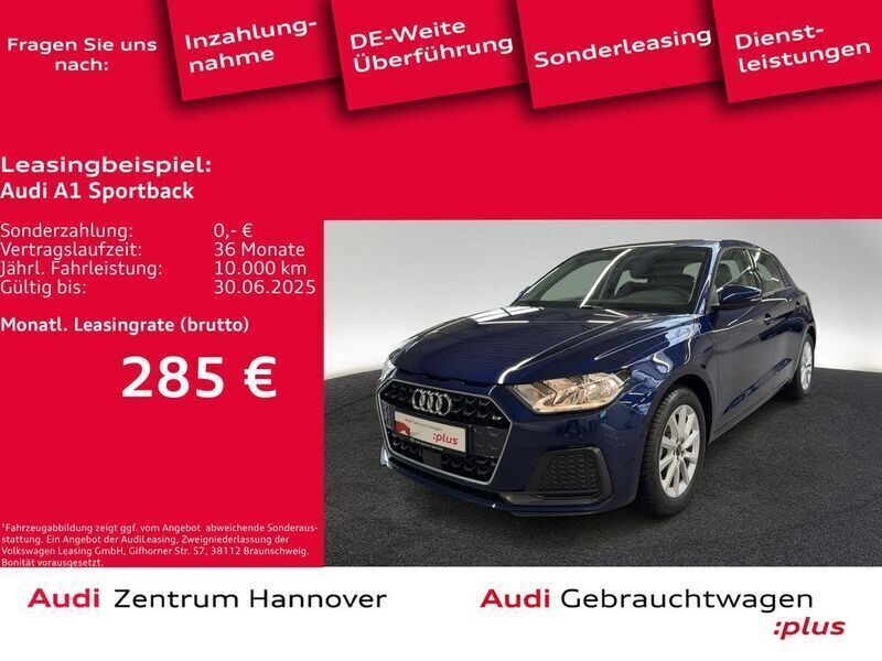 Navarrablau metallic Gebraucht 2024 Audi A1 Sportback Advanced Plus Kleinwagen | 23.490 € (Superpreis) - Bild 1/4