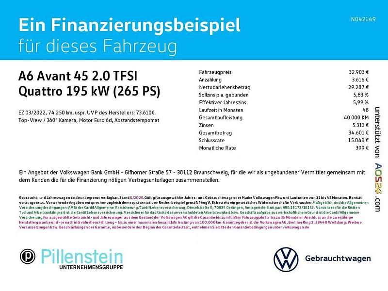 Gebraucht Audi A6 Design 265 PS (194 kW) 2022 Schwarz Kombi
