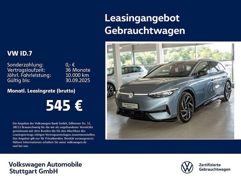 Stonewashed blue metallic Gebraucht 2024 VW ID.7 Pro Limousine | 48.830 € - Bild 1/4