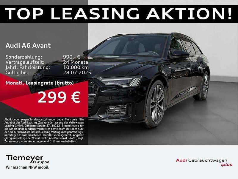 Schwarz Gebraucht 2024 Audi A6 S-Line Kombi | 47.510 € - Bild 1/4
