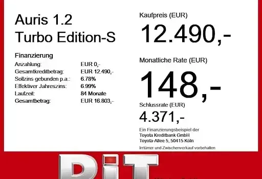 Gebraucht Toyota Auris Edition-S 116 PS (85 kW) 2017 Blue (metallic) Limousine
