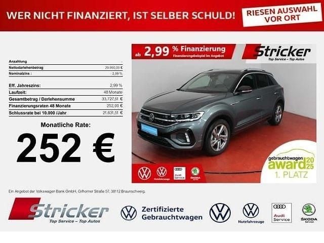 Indiumgrau metallic Gebraucht 2025 VW T-Roc R-line SUV | 29.949 € (Superpreis) - Bild 1/4
