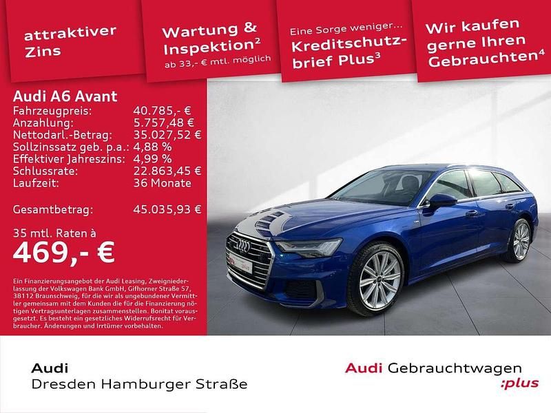 Gebraucht Audi A6 Design 245 PS (180 kW) 2023 Ultrablau metallic Kombi