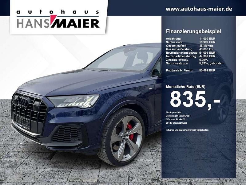 Navarrablau metallic Gebraucht 2020 Audi Q7 Comfort SUV | 55.499 € (Teuer) - Bild 1/4