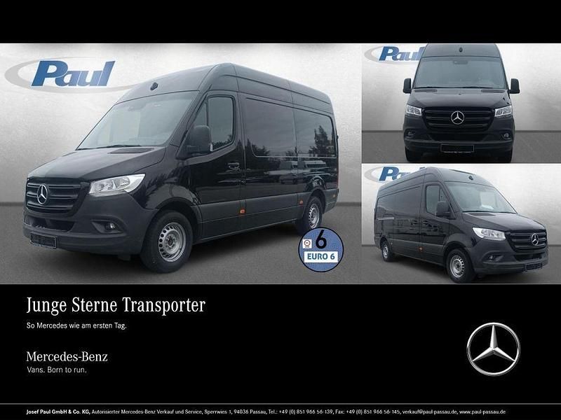 Schwarz tiefschwarz Gebraucht 2020 Mercedes Sprinter Van | 27.251 € (Guter Preis) - Bild 1/4