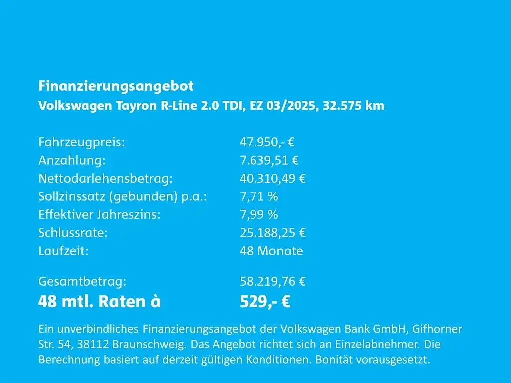 Gebraucht VW Tayron R-line 193 PS (141 kW) 2025 Grau SUV