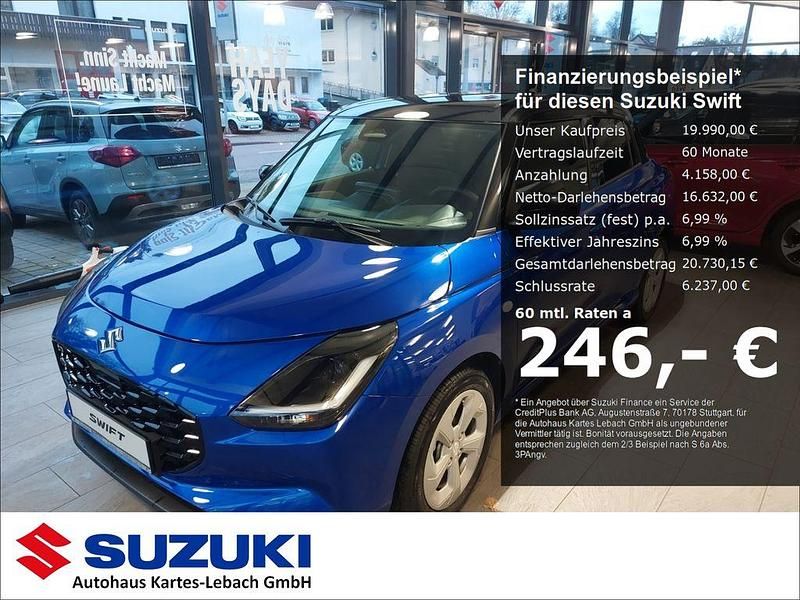 Blau Neu 2024 Suzuki Swift Comfort Limousine | 19.990 € - Bild 1/4