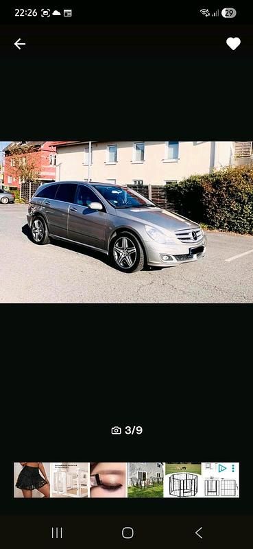 Silber Gebraucht 2006 Mercedes R320 Van / Kleinbus | 6.600 € (Fairer Preis) - Bild 1/4