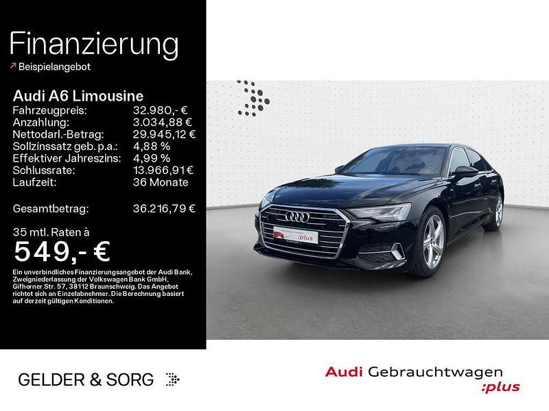 Brillantschwarz Gebraucht 2021 Audi A6 Ambiente Limousine | 32.980 € (Fairer Preis) - Bild 1/4