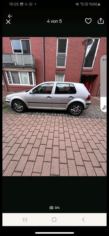 Grau Gebraucht 2003 VW Golf IV Limousine | 535 € (Superpreis) - Bild 1/4