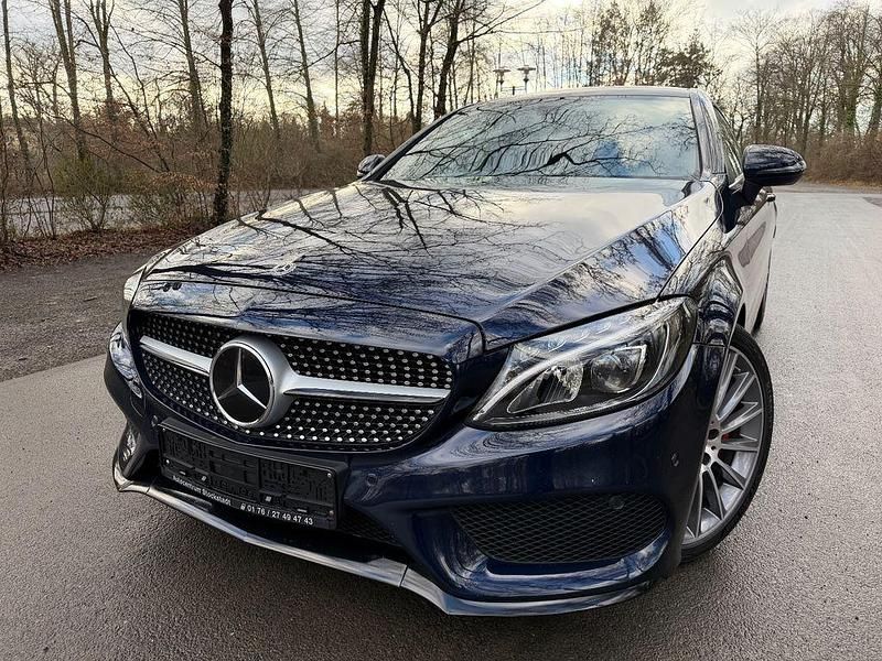 Gebraucht Mercedes C200 AMG line 184 PS (135 kW) 2017 Blau Coupé
