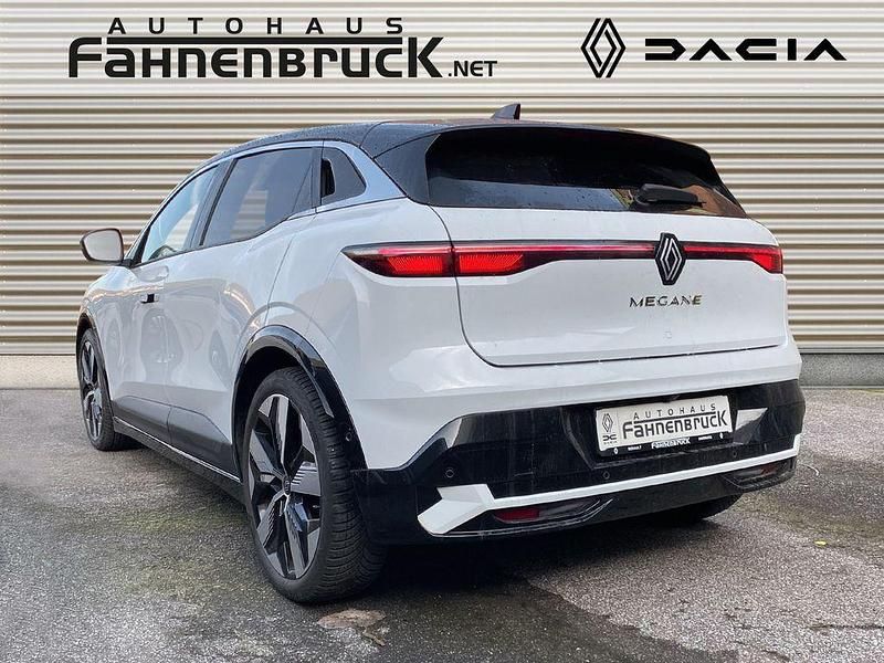 Gebraucht Renault Megane E-Tech Techno 160 kW (218 PS) 2022 Arktisweiß, dach black pearl Limousine